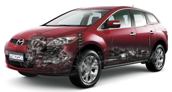 Mazda CX7 dane techniczne, ceny, spalanie, wymiary, testy