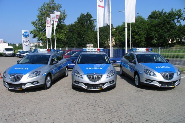 Lancia Delta w mundurach polskiej Policji