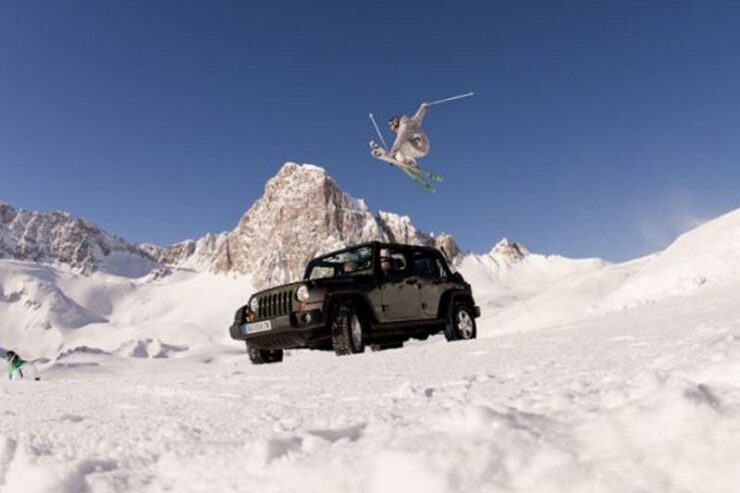 Jeep w Tignes