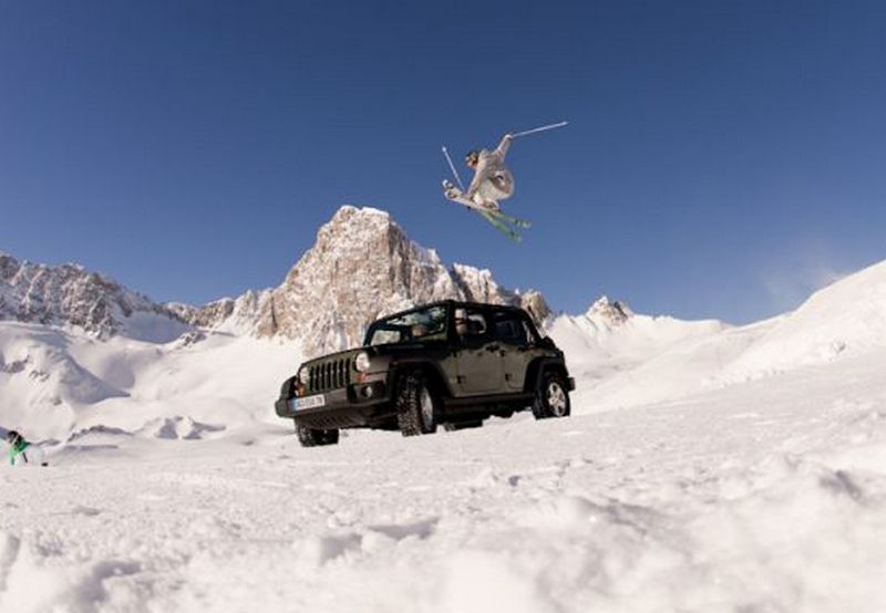 Jeep w Tignes