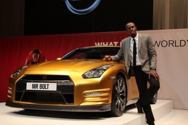 Usain Bolt i Nissan GT-R