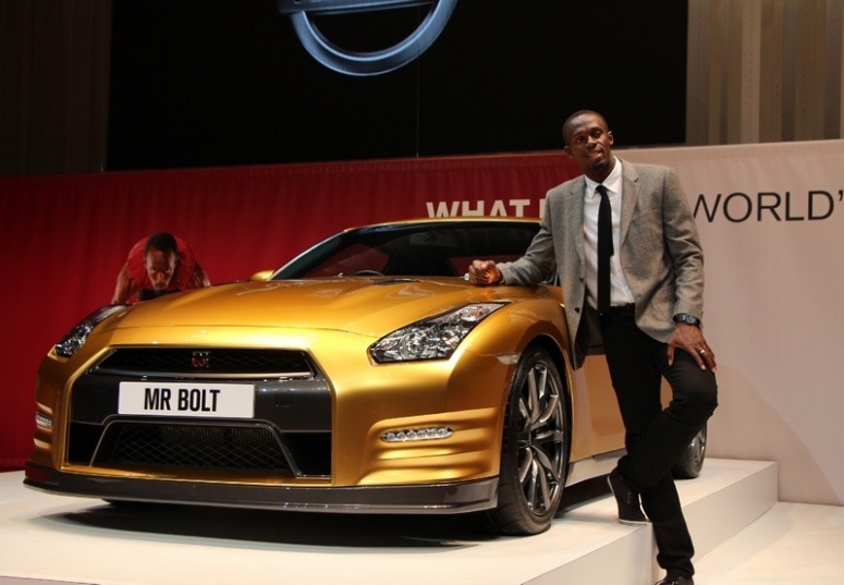 Usain Bolt i Nissan GT-R