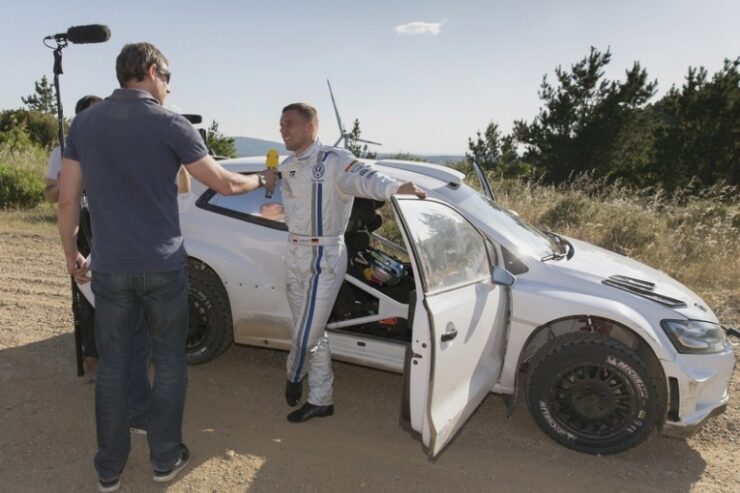 Lukas Podolski w Polo R WRC