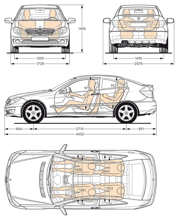 Mercedes CLC - dane techniczne, wymiary, silniki, spalanie, pojemność, ceny, opinie