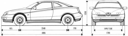 Alfa Romeo GTV — dane techniczne, wymiary, silniki, spalanie, pojemność, ceny, opinie