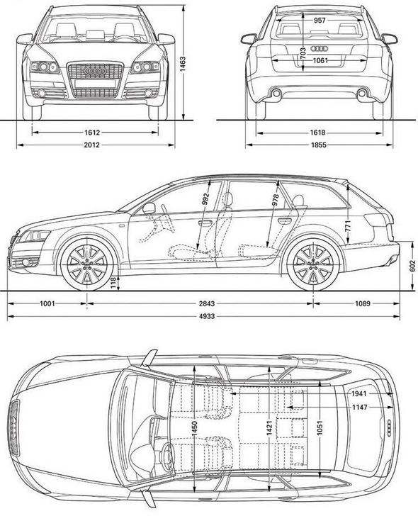 Audi A6 Avant C6 - dane techniczne, wymiary, silniki, spalanie, pojemność, ceny, opinie