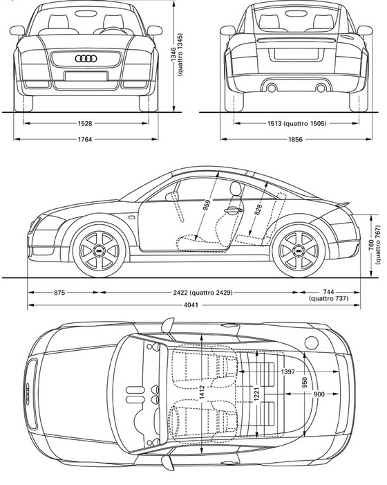 Audi TT 8N - dane techniczne, wymiary, silniki, spalanie, pojemność, ceny, opinie