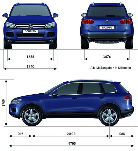 Volkswagen 4x4, VW Touareg 2 - dane techniczne, wymiary, silniki, spalanie, pojemność, ceny, opinie