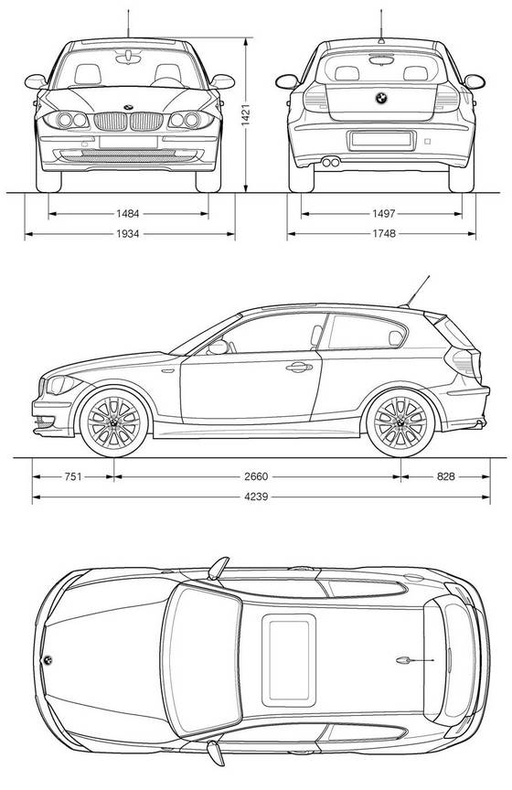 BMW Serii 1 - dane techniczne, wymiary, silniki, spalanie, pojemność, ceny, opinie