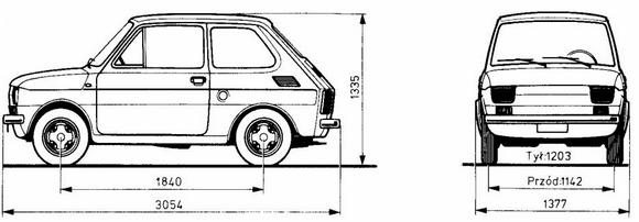 Fiat 126 - dane techniczne, wymiary, silniki, spalanie, pojemność, ceny, opinie